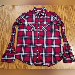 Aeropostale Plaid Long Sleeve Button Down Shirt
